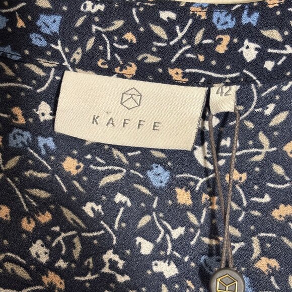 Kaffe floral Print Jumpsuit With Short Sleeves & Belted Waist Size UK 42 = US 14 - Picture 5 of 13